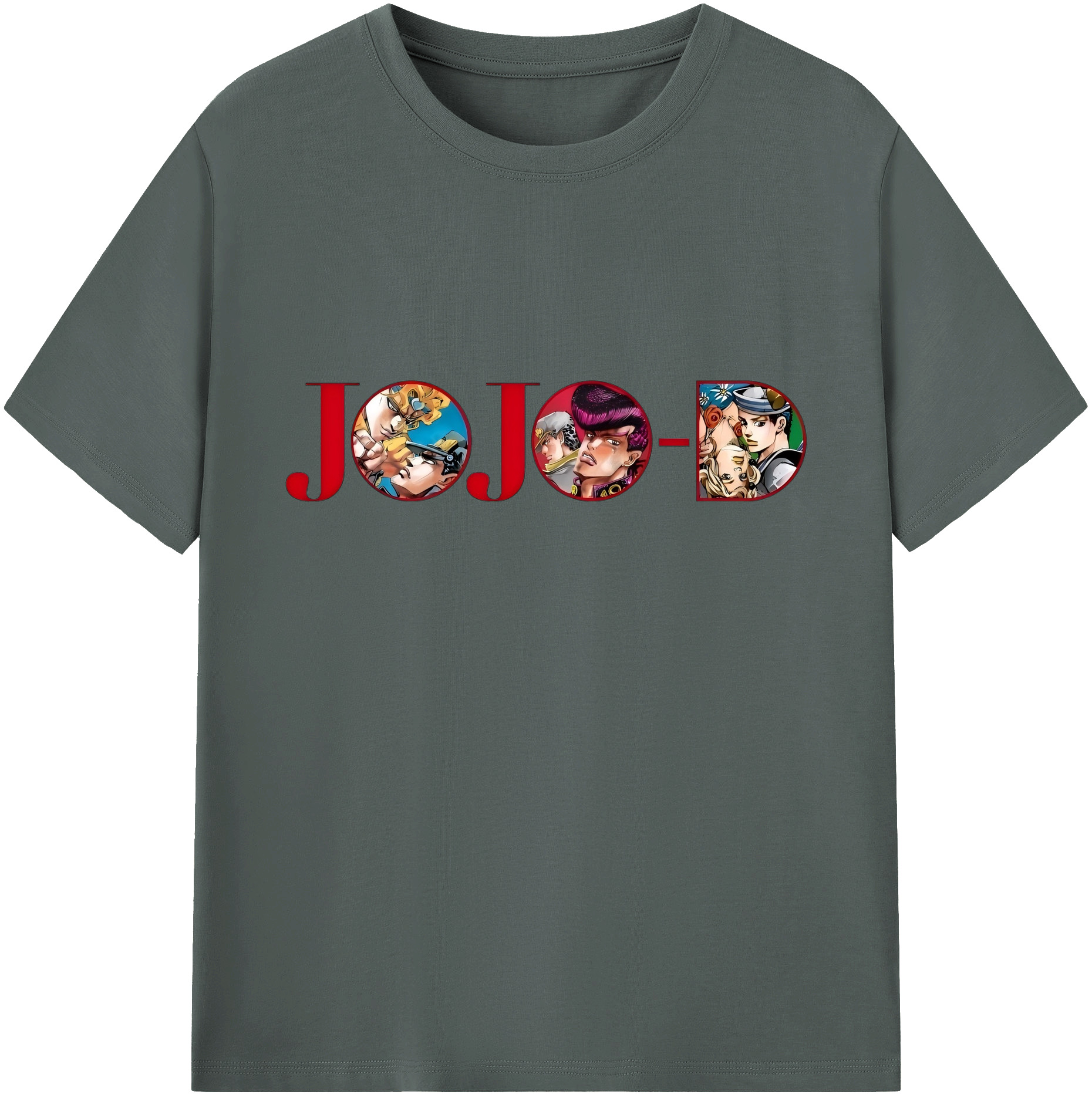 （画像用） ジョジョの奇妙な冒険 JoJo's Bizarre Adventure 綿100％ メンズ半袖Tシャツ｜肌触りやわらか＆通気性